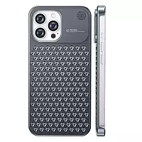 Алюминиевый чехол в стиле Mac Pro для iPhone 14 Pro, серый космос