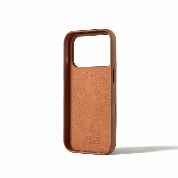 Чехол Mujjo Leather для iPhone 17 Pro, песочный